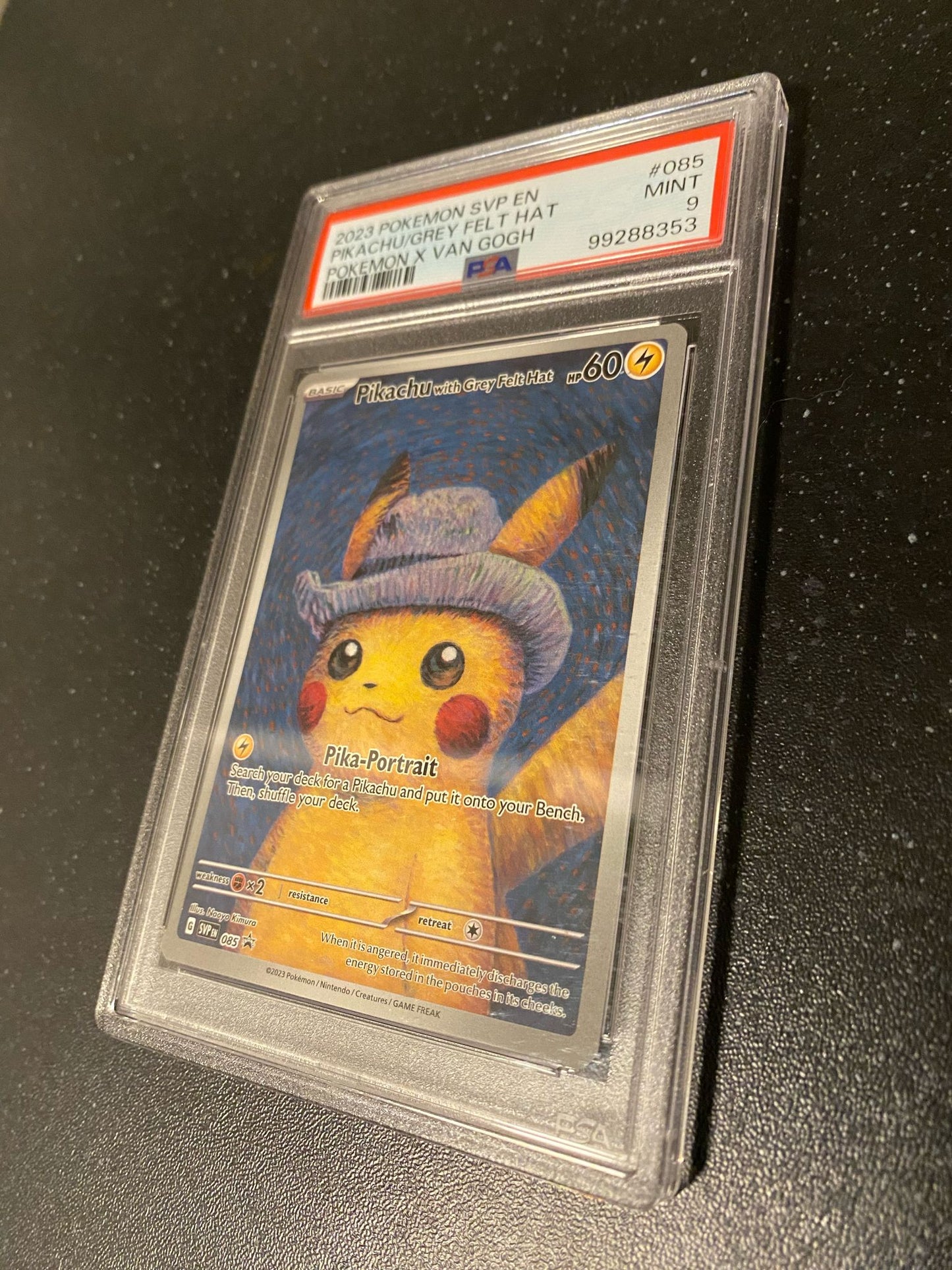 Pikachu with Grey Felt Hat SVP 085 PSA 9